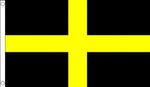 ST DAVIDS CROSS FLAG 5' x 3' Wales Welsh Cymru Dewi Sant Happy Saint David Day