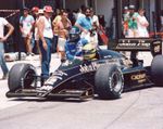 Ayrton Senna Gives Jacques Laffite Lift Rio 1985 Original Photo 8x10