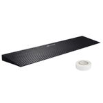 VEVOR Cuttable Threshold Ramp Rubber Wheelchair Solid 1.2/1.6" Rise 35.4" Wide