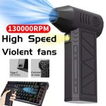 130000 RPM Portable Jet Dry Mini Blower Air Blower Super Jet Fan Turbo Powered