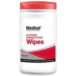 Medipal Alcohol Wipes - Tube of 200 wipes - 195mm x 190mm