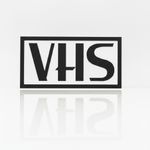 VHS 3D Printed Shelf Display Logo Sign Retro Decor Man Cave