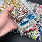 1440 SS16 (4mm) Non Hotfix Flat Back Glass Rhinestones - Clothing & Craft Beads