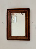 Vintage Small French Foxed Framed Mirror
