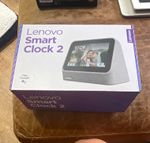 Lenovo Smart Clock 2 Grey Smart Clock with Google Assistant, Wi‑Fi Touch