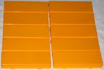10 x 35mm Kodachrome Yellow Plastic Slide Storage Boxes