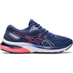 Asics Gel Glorify 5 Womens Running Shoes Blue Cushioned Sports Training Trainers