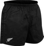 Rugby Men’s Kiwi Logo Training Sports Shorts with Pockets – Elastic Waistband