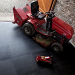 Heavy Duty Garage Gym Mats Interlocking Firm Industrial Floor Tiles Anti Fatigue