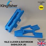 Yale 2-Lever and Bathroom Sashlock Lock Latch Jig Kit Router Template