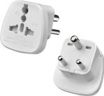 2 Pack UK to India Plug Adapter, Type D Plug Adapter, UK to Sri Lanka Travel