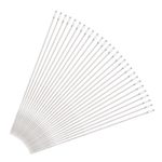 30 Pcs 2.6" Steel Needles Fine Thin Long Straight Sewing Embroidery Threads