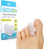 Toe Protector Gel Toe Cap for 2nd & 3rd Toes Pack of 10