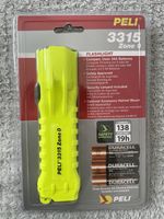 PELI FLASHLIGHT YELLOW 3315 ZONE 0 - 3315Z0 ATEX APPROVED TORCH FLASH LIGHT