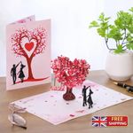 3D Pop Up Romantic Love Anniversary Valentines Mothers Day Greetings Card 2026