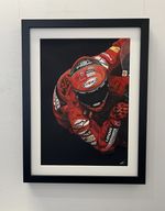 Pecco Bagnaia  Original Art  Direct From The Artist Studio: MY70moto UK