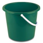 Green 10 litre Homeware Bucket by Abbey - UHBG1030L