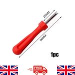 Universal Tyre Valve Core Removal Tool – Red Repair Key for Car, Bike, Van, ATV.