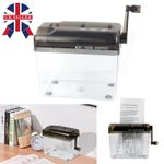 Portable A6 Paper Hand Shredder Manual Straight Cut Home Office UK