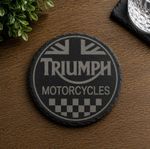 Triumph Motorcycles Engraved Slate Coaster – Classic British Motorcycle Gift