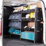 Ford Transit Custom L1 (SWB) 2012-23 Toolbox & Rear HEXABOARD Van Shelving