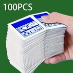 100pcs Eyeglass Cleaning Wipes Portable Lens Cleaner for Glasses & Screens