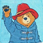 Kids Paddington Bear magic flannel expanding face towel bath wash Christmas Gift