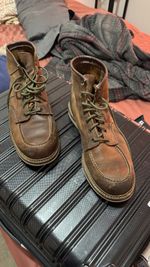 Red Wing Shoes Men’s Brown Leather Chukka Ankle Boots Lace-Up Rubber Sole 12D