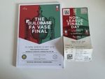 2018 FA Trophy Vase Final Official Programme + Ticket Non-League Finals Day