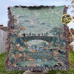 Lord of the Rings Hand Made Woven Blanket, LotR Trilogy Throw 100% Cotton, Gift