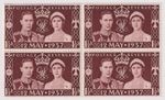 GB 1937 King George VI Coronation 1½d inc Queen Mother superb MNH blk 4, SG #461