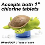 Swimming Pool Floating Chlorine Tablet Dispenser Holder for Hot Tub, Spa & Pool.