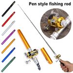 Portable Pocket Size Fishing Rod Telescopic Pen Fishing Pole and Reel Combo