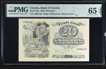 ESTONIA , BANK OF ESTONIA 20 KROONI 1932 UNC PICK#64a PMG 65 EPQ
