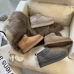 New UGG Winter shoes ladies Classic Ultra Mini Boots Ankle Brown Gray Black@UK