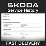 Skoda Service History Records (Service Report)