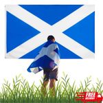 Scotland St. Andrew's Cross Flag  5FTX3FT LARGE – Scottish Saltire Banner Flag