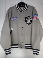 NFL Raiders Superbowl Bomber Jacket Mitchell & Ness - Size Large - Grey