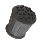 Walking Stick Ferrules Black Rubber Cane Crutch Bottom End 4 Sizes BN