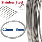 Stainless Steel Wire Metal Cable 0.2mm - 5mm High Tensile Steel Spring Wire