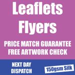 Custom Flyers Printing A5 A6 A4 Leaflets | Same Day Printing | Business | 150gsm
