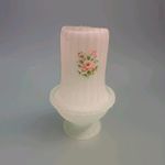 Frosted Glass Fairy Lamp With Roses Decal
