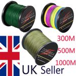 UK Dorisea Green Multi-colour 100m-2000m Dynema Braided Fishing Line Carp Line