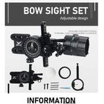 Compound Bow Wrapped Archery Bow Sight Micro Sight Pointer Scope Magnified lens