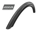 SCHWALBE ONE RACEGUARD, ADDIX COMPOUND, 700 X 28c BLACK FOLDING TYRE