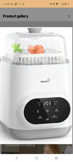 Grownsy EaseClean Bottle Washer All-in-One Washer Steriliser Dryer for Baby