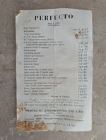 Perfecto B.G. S.C. Centre Lathe Manual Electric 3.5x16in 4in Chuck 1Ph