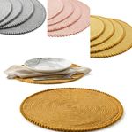 Dining Table Placemats Set of 4 Woven Washable Heat Resistant Table Mats Kitchen