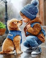 Animal Dog Diamond Art Kits, Diamond Painting Art Kits for Adults, Home Wall Dec