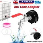 IBC Tank Adapter Connector S60X6 To Garden Tap 1/2" Hose Fitting Fuel Water